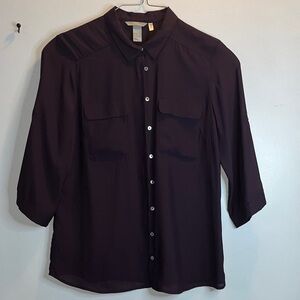 H&M Dark Purple Blouse